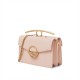 Charles Keith Ladies Casual Metal Buckle Handbag Shoulder Bag Light Pink